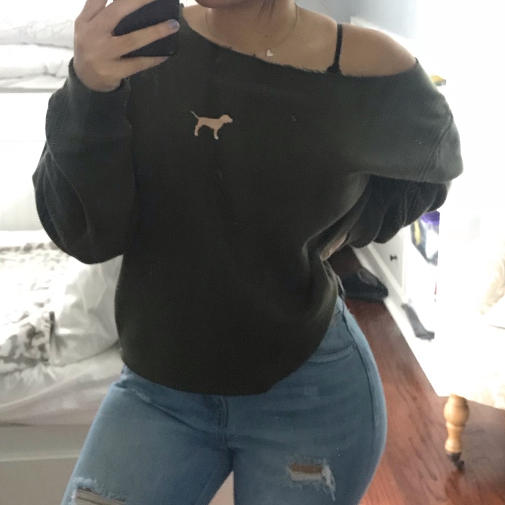 Pink crop sweater